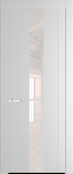 Межкомнатная дверь Profil Doors 1.9 P Lacobel Перламутровый лак Крем Вайт (RAL 120-02)