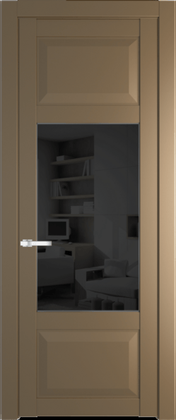 Межкомнатная дверь Profil Doors 1.3.3 PD Черное тонированное Перламутр золото