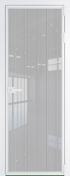 Алюминиевая дверь Profil Doors 1AX Вайт Страйп