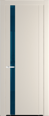 Межкомнатная дверь Profil Doors 1.2 P Зеркало синее Кремовая Магнолия (RAL 120-04)