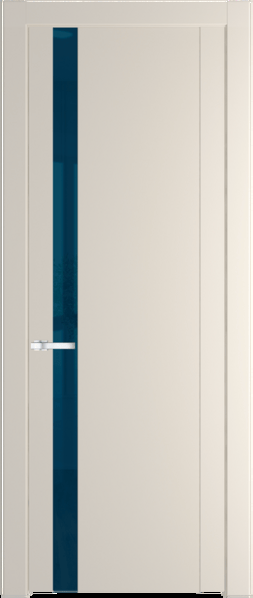 Межкомнатная дверь Profil Doors 1.2 P Зеркало синее Кремовая Магнолия (RAL 120-04)