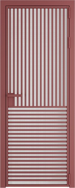 Алюминиевая дверь Profil Doors 17 AG Красный антрацит Кризет