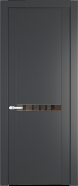 Межкомнатная дверь Profil Doors 1.4 P Зеркало бронзовое Графит (Pantone 425С)