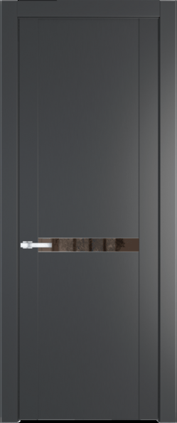Межкомнатная дверь Profil Doors 1.4 P Зеркало бронзовое Графит (Pantone 425С)