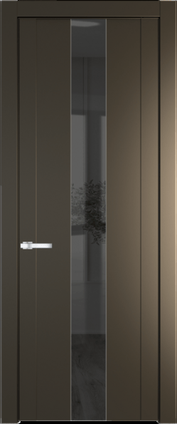 Межкомнатная дверь Profil Doors 1.9 P Зеркало серое Перламутр бронза