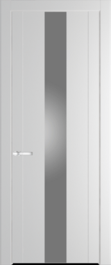 Межкомнатная дверь Profil Doors 1.9 P Lacobel Серебряный лак Крем Вайт (RAL 120-02)