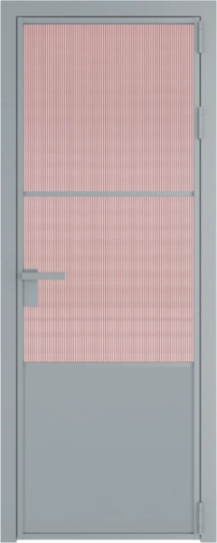 Алюминиевая дверь Profil Doors 20 AG Серебро Мору Розовое