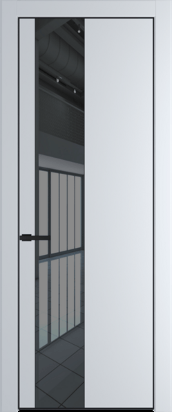 Межкомнатная дверь Profil Doors 19 PA Черный матовый Зеркало Blue Сэнд