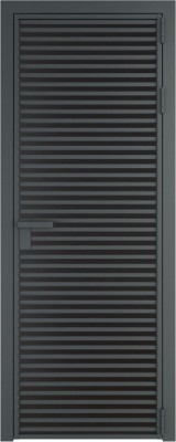 Алюминиевая дверь Profil Doors 12 AG Серая ночь Монохром черный