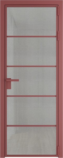 Алюминиевая дверь Profil Doors 14 AG Красный антрацит Рэте