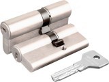Цилиндровый Cisa (Чиза) механизм ASIX OE300-07.12 (60 мм/25+10+25), НИКЕЛЬ