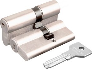 Цилиндровый Cisa (Чиза) механизм ASIX OE300-07.12 (60 мм/25+10+25), НИКЕЛЬ