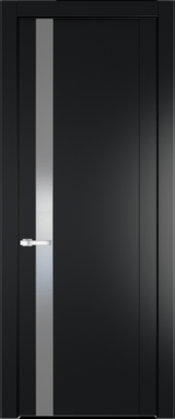 Межкомнатная дверь Profil Doors 1.2 P Монохром серебро (серебро матлак) Блэк