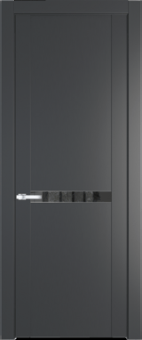 Межкомнатная дверь Profil Doors 1.4 P Зеркало серое Графит (Pantone 425С)