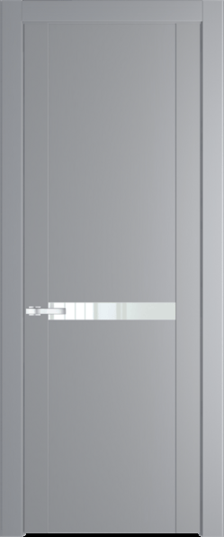 Межкомнатная дверь Profil Doors 1.4 P Lacobel Белый лак Смоки (RAL 870-02)