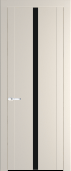 Межкомнатная дверь Profil Doors 1.8 P Монохром черный Кремовая Магнолия (RAL 120-04)