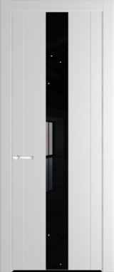 Межкомнатная дверь Profil Doors 1.9 P Lacobel Черный лак Крем Вайт (RAL 120-02)