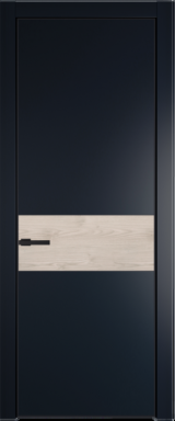 Межкомнатная дверь Profil Doors 17 PE Lacobel Серебряный лак Сэнд Черный матовый RAL9005 Каштан светлый