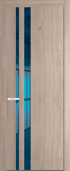 Межкомнатная дверь Profil Doors 20 NW Зеркало Blue Дуб Сонома
