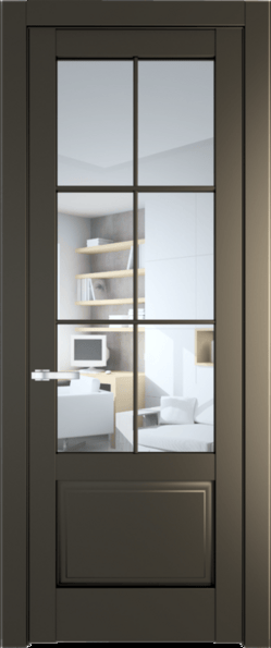 Межкомнатная дверь Profil Doors 4.2.2 (p.6) Перламутр бронза Прозрачное