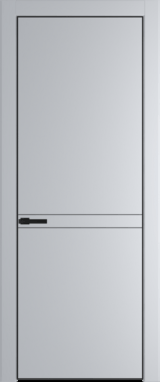 Межкомнатная дверь Profil Doors 11 PA Черный матовый Лайт Грей (RAL 870-01)