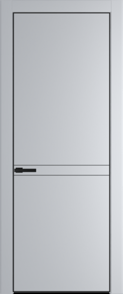 Межкомнатная дверь Profil Doors 11 PA Черный матовый Лайт Грей (RAL 870-01)