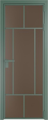 Алюминиевая дверь Profil Doors 10 AG Зеленый воск Монохром гляссе
