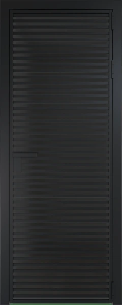 Алюминиевая дверь Profil Doors 12 AG Черный матовый Тонированное матовое