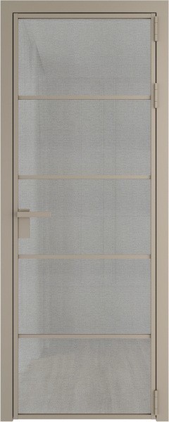 Алюминиевая дверь Profil Doors 14 AG Никель матовый Рэте