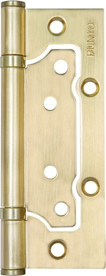 Петля Punto (Пунто) универсальная без врезки IN5200W SB (200-2B 125x2,5) мат. золото