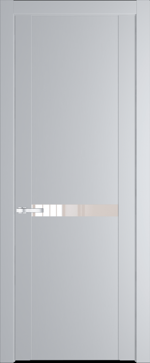 1.4P Лайт Грей (RAL 870-01) стекло Lacobel Перламутровый лак