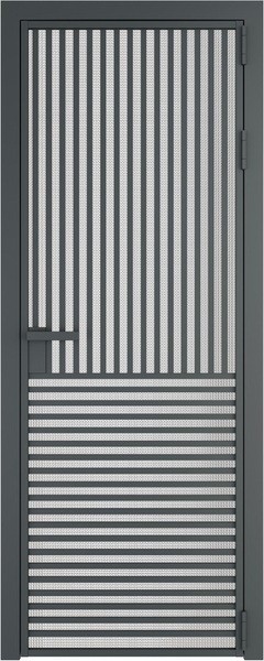 Алюминиевая дверь Profil Doors 17 AG Серая ночь Кризет