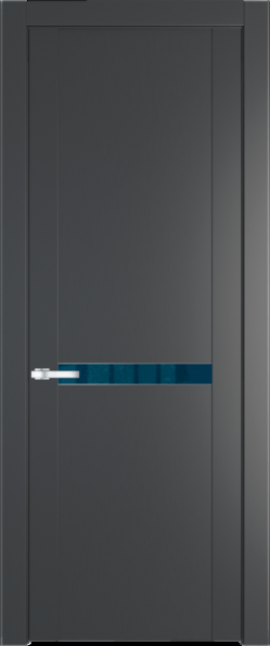 Межкомнатная дверь Profil Doors 1.4 P Зеркало синее Графит (Pantone 425С)