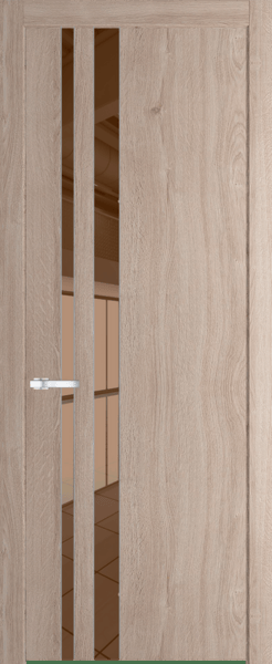 Межкомнатная дверь Profil Doors 20 NW Зеркало Bronza Дуб Сонома