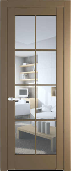 Межкомнатная дверь Profil Doors 4.1.2 (p.8) Перламутр золото Прозрачное