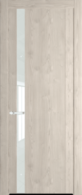 Межкомнатная дверь Profil Doors 1.2 N Lacobel Белый лак Каштан светлый