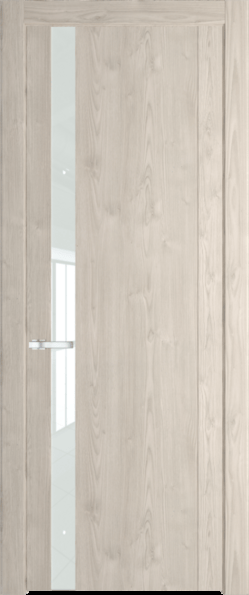 Межкомнатная дверь Profil Doors 1.2 N Lacobel Белый лак Каштан светлый