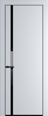 Межкомнатная дверь Profil Doors 21 PA Черный матовый RAL9005 Зеркало Bronza Сэнд