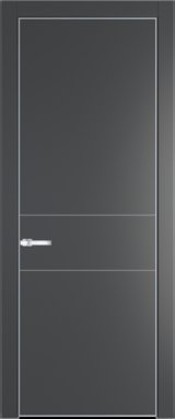 Межкомнатная дверь Profil Doors 14 PA Серебро Графит (Pantone 425С)