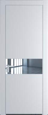 Межкомнатная дверь Profil Doors 17 PA Серебро Зеркало Вайт (RAL 110 96 02)