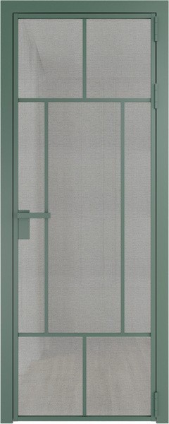 Алюминиевая дверь Profil Doors 10 AG Зеленый воск Рэте