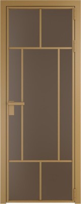 Алюминиевая дверь Profil Doors 10 AG Золото Монохром гляссе