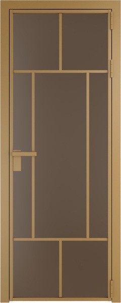 Алюминиевая дверь Profil Doors 10 AG Золото Монохром гляссе