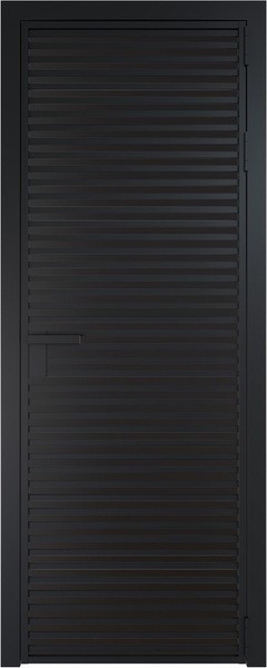 Алюминиевая дверь Profil Doors 12 AG Черный матовый Монохром черный