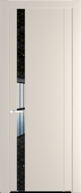 Межкомнатная дверь Profil Doors 1.2 P Лоран узор золото Кремовая Магнолия (RAL 120-04)