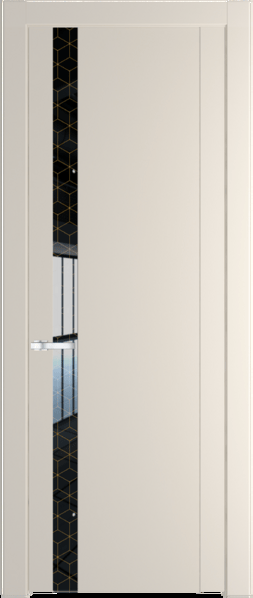 Межкомнатная дверь Profil Doors 1.2 P Лоран узор золото Кремовая Магнолия (RAL 120-04)