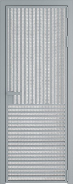 Алюминиевая дверь Profil Doors 17 AG Серебро Кризет