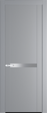 Межкомнатная дверь Profil Doors 1.4 P Lacobel Серебряный лак Смоки (RAL 870-02)