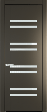 Межкомнатная дверь Profil Doors 1.6 P Белый триплекс Перламутр бронза