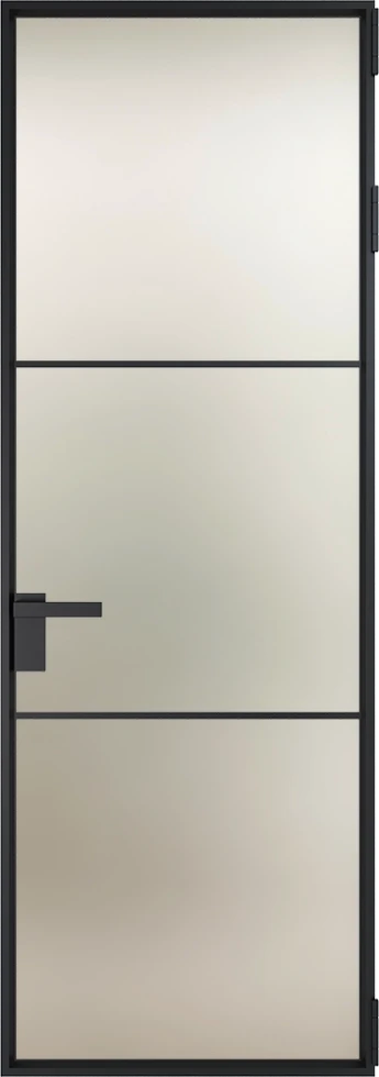 Алюминиевая дверь Profil Doors Orange 13AV.O Черный матовый